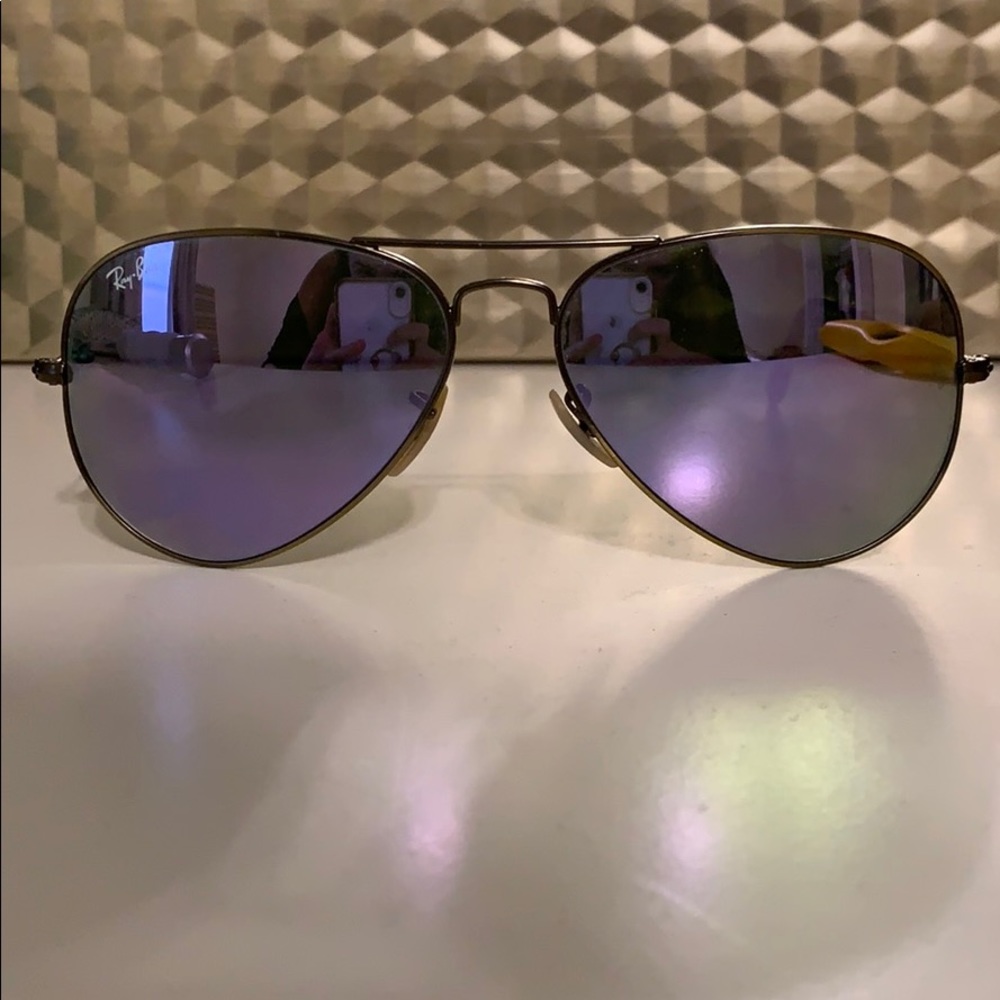 Rayban Aviator Purple Flash Lens